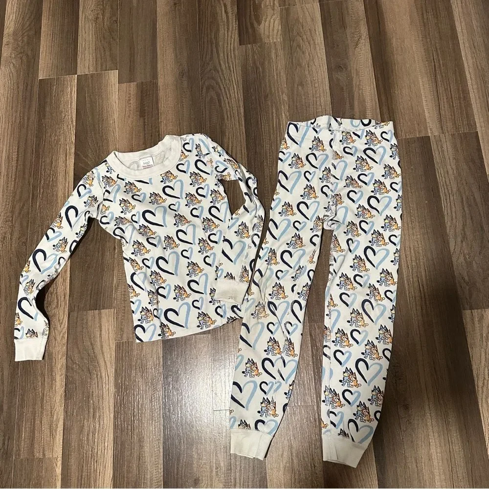 Hanna Andersson Bluey Kids Pajama Set 6-7 organic cotton